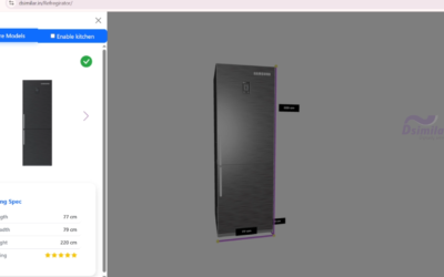 Refrigerator Online Shopping with Dsimilar’s 3D AR Configurator Web Application